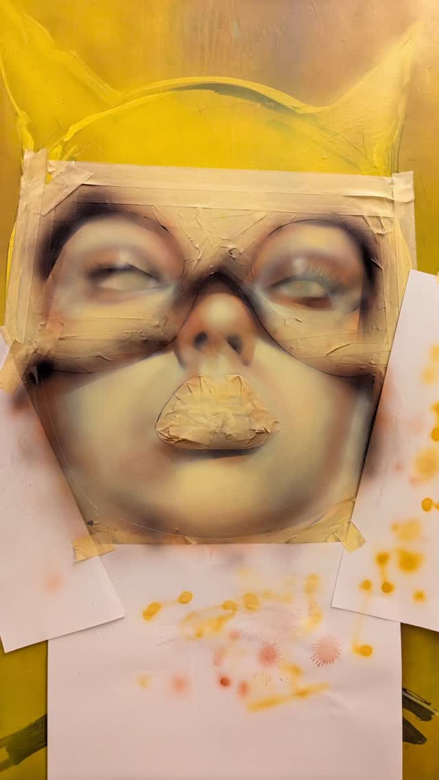 #acrylicpainting #inprogress #airbrush