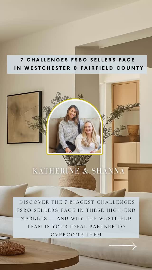 Thinking about selling your home as a FSBO in Westchester, NY or Fairfield County, CT? You’re not alone—and the hurdles can be real. 🧱
Swipe ➡️ to discover the 7 biggest challenges FSBO sellers face in these high‑end markets — and why The Westfield Team is your ideal partner to overcome them:
1.Pricing pitfalls: Without MLS access, pricing can miss the mark.
2. Limited exposure: Zillow-only listings just don’t cut it.
3. Legal labyrinth: Disclosure rules and contracts vary by state.
4. Tough negotiations: Back-and-forth offers require finesse.
5. Showings headaches: Scheduling is overwhelming without help.
6. Buyer expectations: Local trends demand move-in readiness.
7. Closing complexities: Coordinating attorneys, lenders & inspections is stressful.
🏆 How The Westfield Team helps:
Uses real-time MLS data for accurate pricing ✅
Offers full marketing support (professional photos, virtual tours, social media ads) ✅
Partners with top real estate attorneys in NY & CT ✅
Handles negotiations to maximize your return ✅
Coordinates showings and open houses efficiently ✅
Aligns your listing with what buyers are looking for ✅
Manages closing logistics for a smooth experience ✅
Whether you're selling a condo in Westchester or a single-family home in Fairfield, they bring local know-how and tailored strategies to help you sell faster, for the best price — with minimal stress.
#FairfieldCountyRealEstate #WestchesterRealEstate #FSBOhelp #RealtorTips #ForSaleByOwner #RealEstateAdvice #GreenwichRealEstate #ScarsdaleHomes #RealtorLife #HomeSellingTips #WestfieldTeam