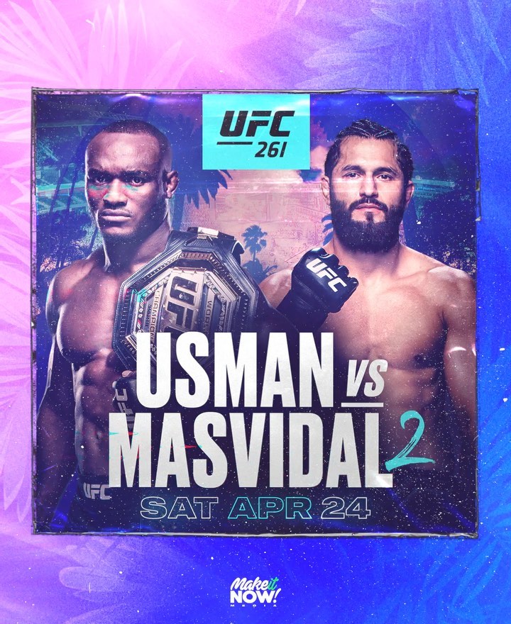 Design for #UFC261. The return of the fans! Who you got? #Masvidal #Usman #MMA #ufc
Digital media and Graphic design for all your needs. 🔌 #WeMakeItNow info@makeitnowmedia.com 📲 #MakeItNow #Design #GraphicDesign #ContentCreators #SocialMedia #MotionGraphics #Instant #AnimatedFlyers #VisualContent #logo #MotionDesign #VideoFlyers #ContentCreation #DJlife #RealDJing #DesignInspo #MotionFlyers #SocialMediaMarketing
