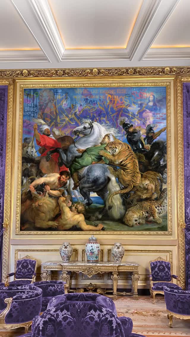 NOLI TIMERE by Marco Battaglini
Amid chaos and ferocity, the eternal battle rages, not just between beasts and men, but within the soul itself. The clash of classical power and urban rebellion transforms the canvas into a manifesto: fear is an illusion, courage the only path forward.
This painting is not a scene from the past, it is a mirror of our present, a challenge to rise beyond instinct and rediscover our true essence.
Tell me, what does fearless mean to you?
#FearIsAnIllusion #UrbanRenaissance #MarcoBattaglini