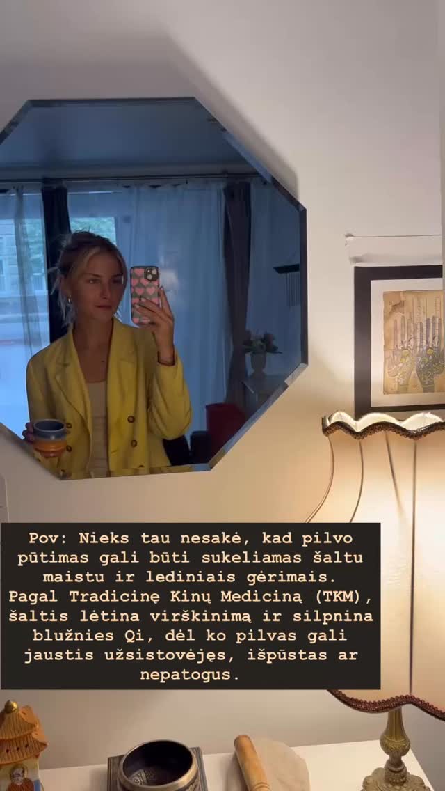 Ką TKM rekomenduoja:
• Valgyti daugiau šilto, virto maisto (sriubas, troškinius, garintus patiekalus)
• Vengti ledinių gėrimų, ypač ryte ar valgio metu
• Naudoti šildančius prieskonius, tokius kaip imbieras, cinamonas ar gvazdikėliai
• Gerti šiltą vandenį ar žolelių arbatas (pvz., imbierinę)
• Valgyti reguliariai ir nepersivalgyti