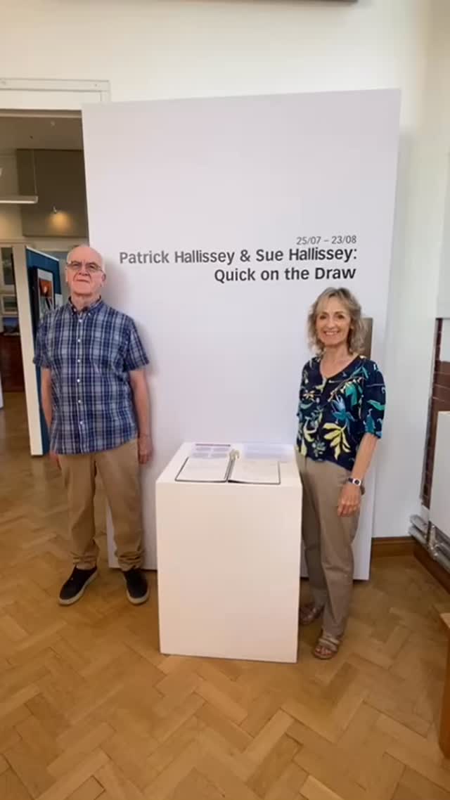 Some of our paintings and sculpture you can see at the Pound Arts Centre. These part of our joint exhibition “Quick on the Draw” which is on until the 23rd of August.#sombreromen #artoninstagram #cowboyworld #watercolours #wiresculpture #enpleinairworks #wiltshireartists #art #artists