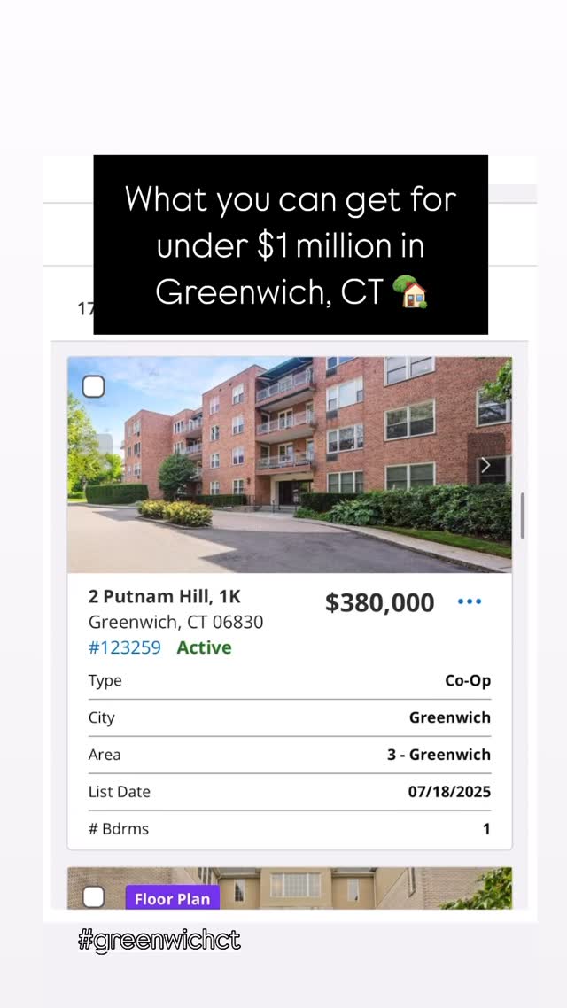 📍Greenwich, CT Real Estate Update
Despite low inventory, opportunities still exist! 🏡✨
Right now, there are 13 residential properties on the market in Greenwich:
🔹 3 Co-ops
🔹 8 Condos
🔹 2 Single-Family Homes
💰Price Range: $380,000 – $969,000
Whether you're a first-time buyer, investor, or looking to downsize, there’s still room to make your move in this highly sought-after market.
📩 DM me if you'd like to schedule a showing or chat about what’s coming soon!
#GreenwichRealEstate #FairfieldCountyHomes #JustListed #BuyInCT #WestfieldTeam #RealEstateOpportunities #GreenwichLiving #CTRealtor