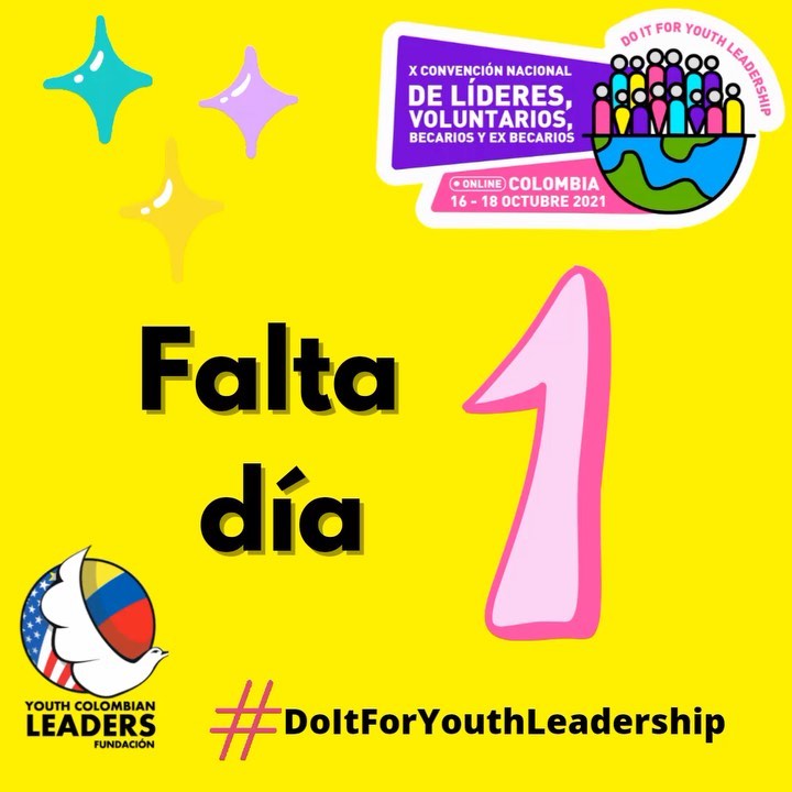 ¡Para vernos y por fin conocernos!
Nos sentimos muy felices de saber que haremos un evento magnífico, porque aunque no nos veremos desde la presencialidad, estaremos en interacción y en contacto desde la virtualidad.
Nos vemos mañana y recuerda vamos a trabajar por #DoItForYouthLeadership