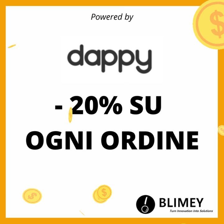 20% di sconto, per sempre, su qualsiasi ordine! Non hai scuse per non avere il tuo Dappy! 😎✌🏻 www.blimey.space/dettagli/Dappy
.
#sconto #contactless #share #social