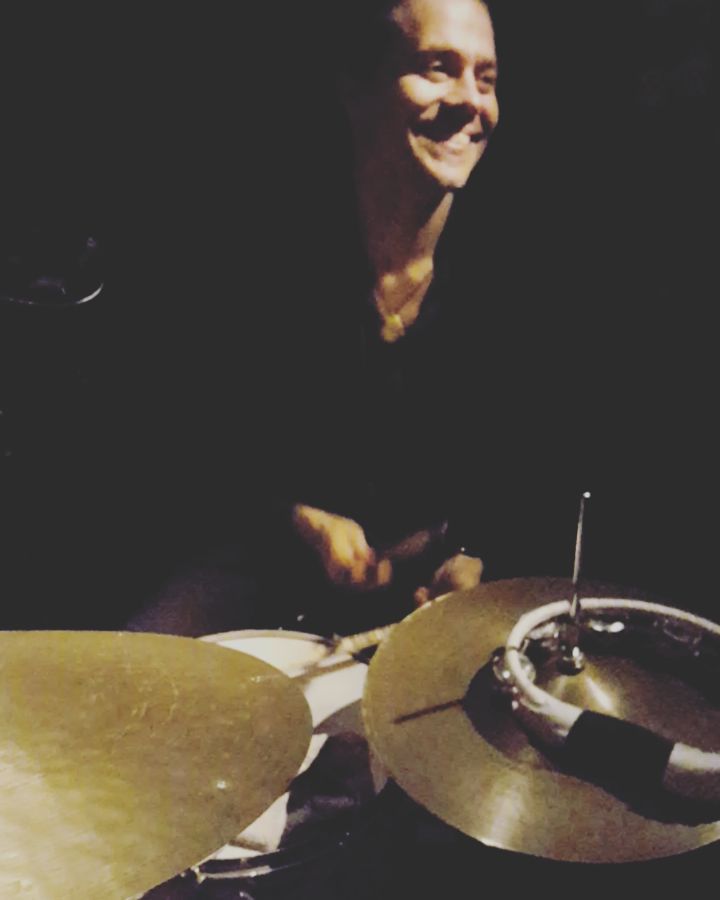 Our favorite #sadge peter the drummer bringing the funk tonight at the @thesevillenyc ✨💖✨ #saggitarius #bellatonic #wherejazzmeetspop @petecrowny