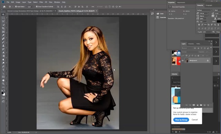 Here is the full video of the creation of @iamchantemoore ‘s concert flyer design. I will be doing classes soon. Let me know what y’all think!
#graphicdesigner #graphicdesign #creative #blackartist #blackexcellence #photoshop #blackownedbusiness #creative #hbcu