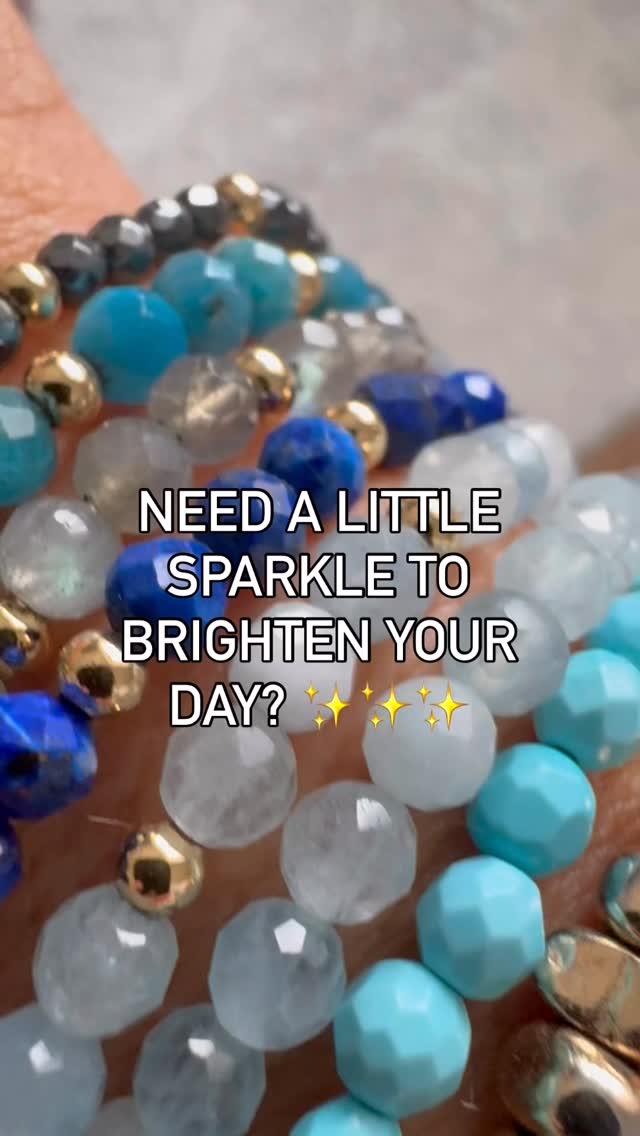 A little stack of sparkle ✨
Handmade beauties 🤩🤩🤩
They are all stretchy, comfy and easy to wear!Come in 3 sizes, and are made with natural gemstone beads, sparkly cubic zirconias, and gold or silver accents 💫
You can wear them solo or mix and match✨
DREAMY BLUE
•aquamarine
•apatite
•turquoise
SOFT NETRUALS
•moonstone
•rose quartz
•labradorite
VIBRANT TONES
•pink tourmaline
•amethyst
DEEPER TONES
•spinel
•lapis lazuli
•tiger eye
•garnet
There is something for every vibe. I am obsessed 😅😅😅
I also like to mix them with hematite, dalmatian jasper or gold hematite+pearl bracelets✨✨✨
What colours are calling your name???
#handmadejewellery #gemstonebracelets #braceletstack #mixandmatch
#handmadewithlove #braceletstack #gemstonelove #smallbizvibes