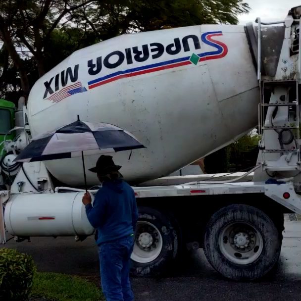 Rain or shine, we get the job done. Thanks @superior.mix