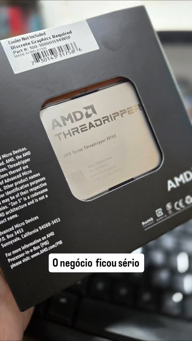 Vai nascer um monstro por aqui!
#threadripper