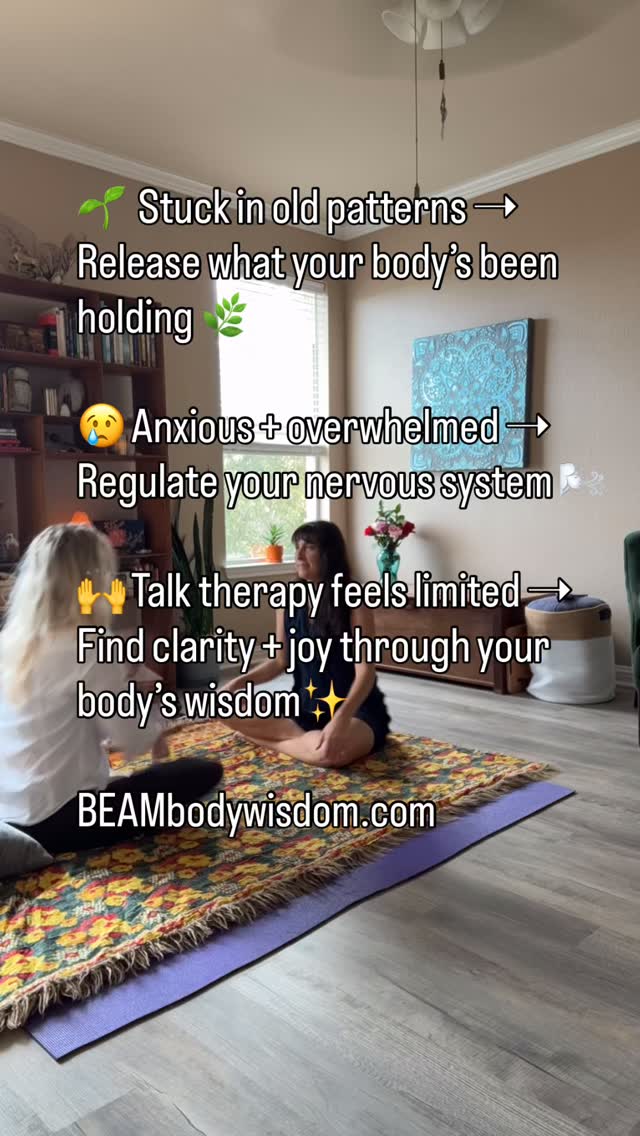 So many of us carry things in our bodies that talking alone can’t fully reach.
✨ If you’re feeling stuck in old patterns, your body holds the key to release.
✨ If anxiety and overwhelm keep looping, nervous system regulation brings you back to center.
✨ If talk therapy hasn’t gone deep enough, your body’s wisdom can show you what’s really ready to shift.
That’s the power of a Body Attunement Session. I don’t “heal you” — I hold a compassionate mirror, offering intuitive insights so you can uncover what’s hidden and step into your natural clarity, radiance, and joy. Bonus when spirits and guides come through with special messages. (I say bonus but it usually happens every time) Curious what yours have to say? Let’s listen together!
💫 Ready to experience it for yourself? DM me to book a 1:1 session (in-person or virtual). Or visit BEAMbodywisdom.com
#bodyattunement #somatichealing #nervoussystemregulation #embodiment #intuitiveguide #energyrelease #traumarelease #mindbodyconnection #somatics #intuitivecoaching