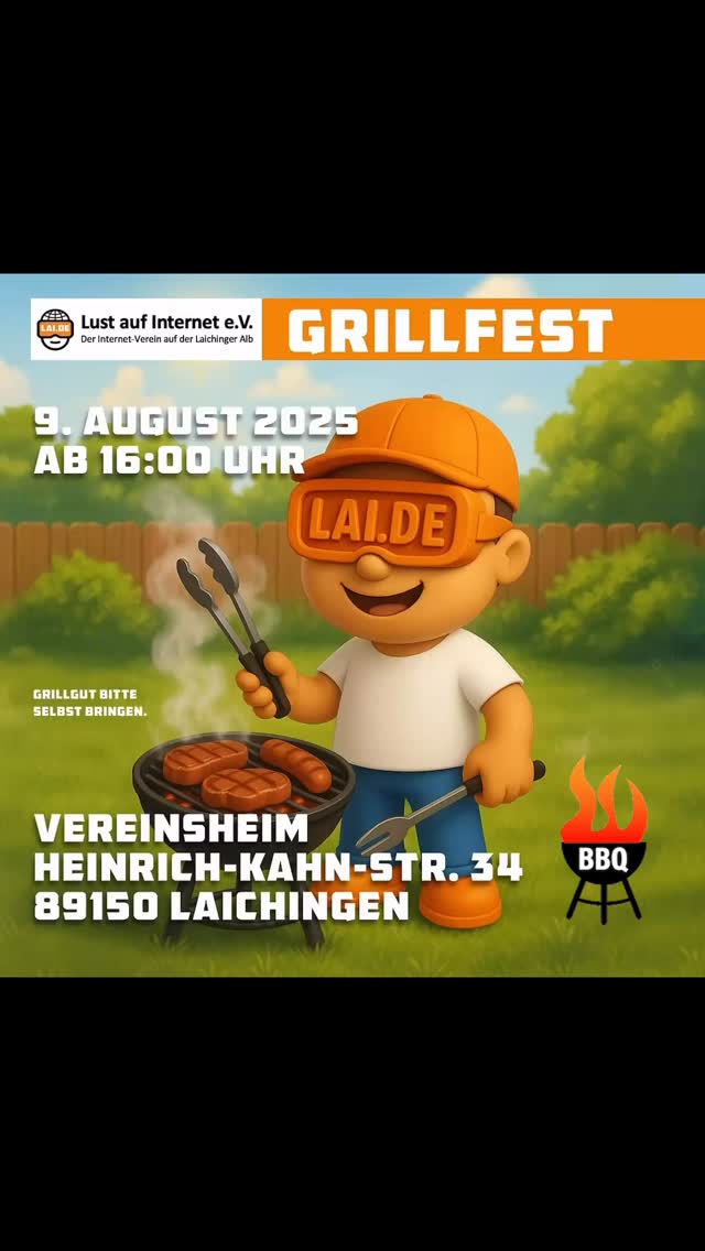 Wir laden ein. Mitglieder und Interessierte sind herzlich willkommen. Grillgut bitte selbst mitbringen.
#laichingen #lai_laichingen #laichingeralb #meinlaichingen #albdonaukreis #grillfest2025