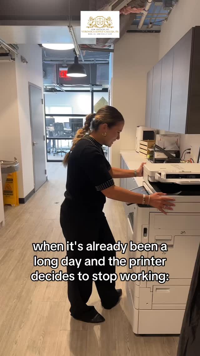 It's think this is a common experience 😡
#printer #assistant #angry #familylaw #divorcelawyer #lawyer #familylawyer #divorceattorney #family #florida #floridalawyer #miami #miamilaw #miamilawyer