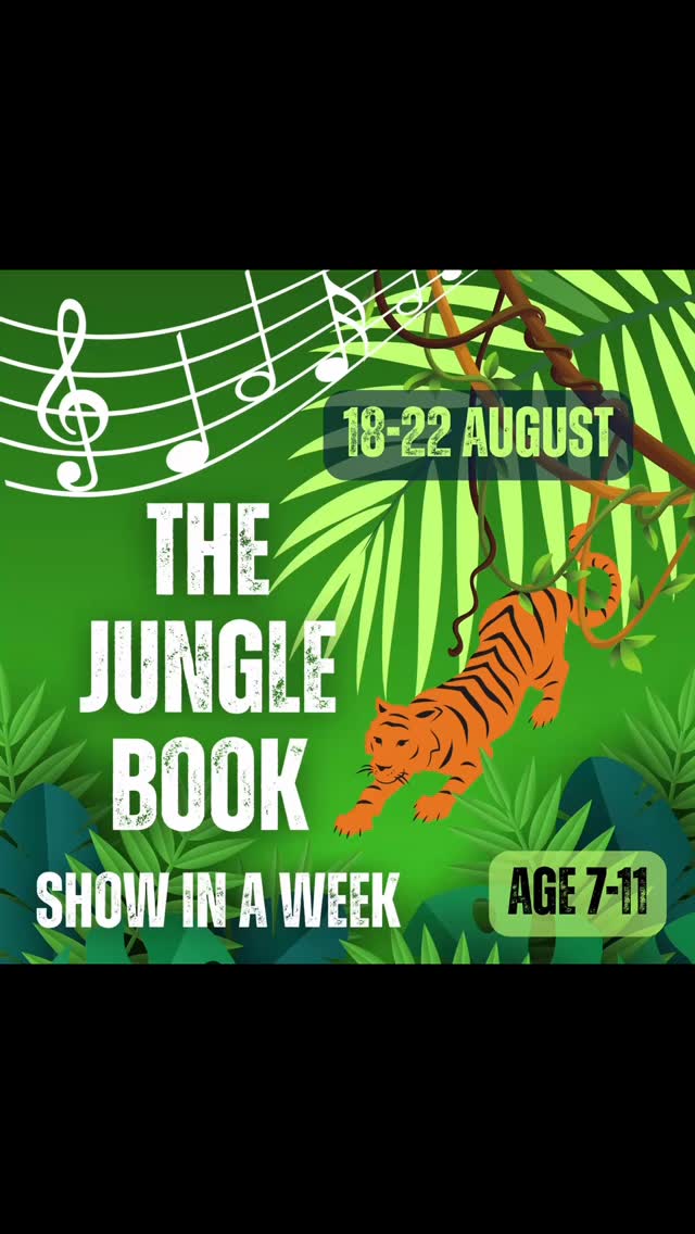 🎭✨ JUST A FEW SPACES LEFT! ✨🎭
Looking for an unforgettable summer holiday activity in South Croydon? 🌞🎶
Join us for our Musical Theatre Summer School, where young performers (ages 7–11) will stage a full production of Rudyard Kipling’s The Jungle Book in just one week! 🌿🐅
Last year’s project (Wind in the Willows) was a huge success – we built a show from the ground up with lights, sound, set and costumes in just five days… and this summer we’re doing it all again! 🎤🎭
📅 18th–22nd August
📍 Elmhurst Prep School, South Croydon
🎟️ Limited spots – only a couple left!
This is a fun, supportive, confidence-building week for children who love to sing, act and perform – or just want to try something new and make friends on stage. 🌟
📩 DM us now or hit the link in bio to secure one of the final spaces!
⸻
#KidsMusicalTheatre
#SummerHolidayClub
#SouthCroydonParents
#CroydonMums
#CroydonFamilies
#ThingsToDoWithKidsLondon
#LondonKidsActivities
#CroydonEvents
#ChildrensTheatre
#YoungPerformers
#TheatreForKids
#CroydonDramaClasses
#SummerCampLondon
#KidsActivitiesSouthLondon
#CroydonKidsActivities
#CroydonLife
#CycloramaDrama
#ShowInAWeek
#JungleBookMusical
#ConfidenceThroughDrama