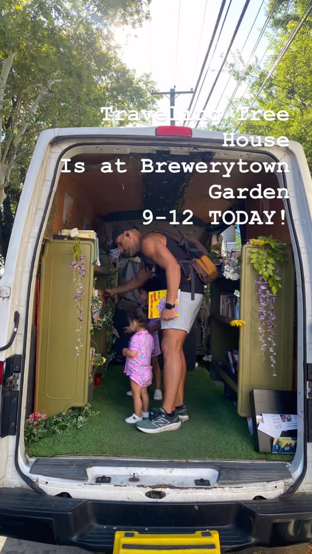 Today, 9-12! @treehousebooks is at @brewerytowngarden !!!#literacy #environmentalliteracy #love