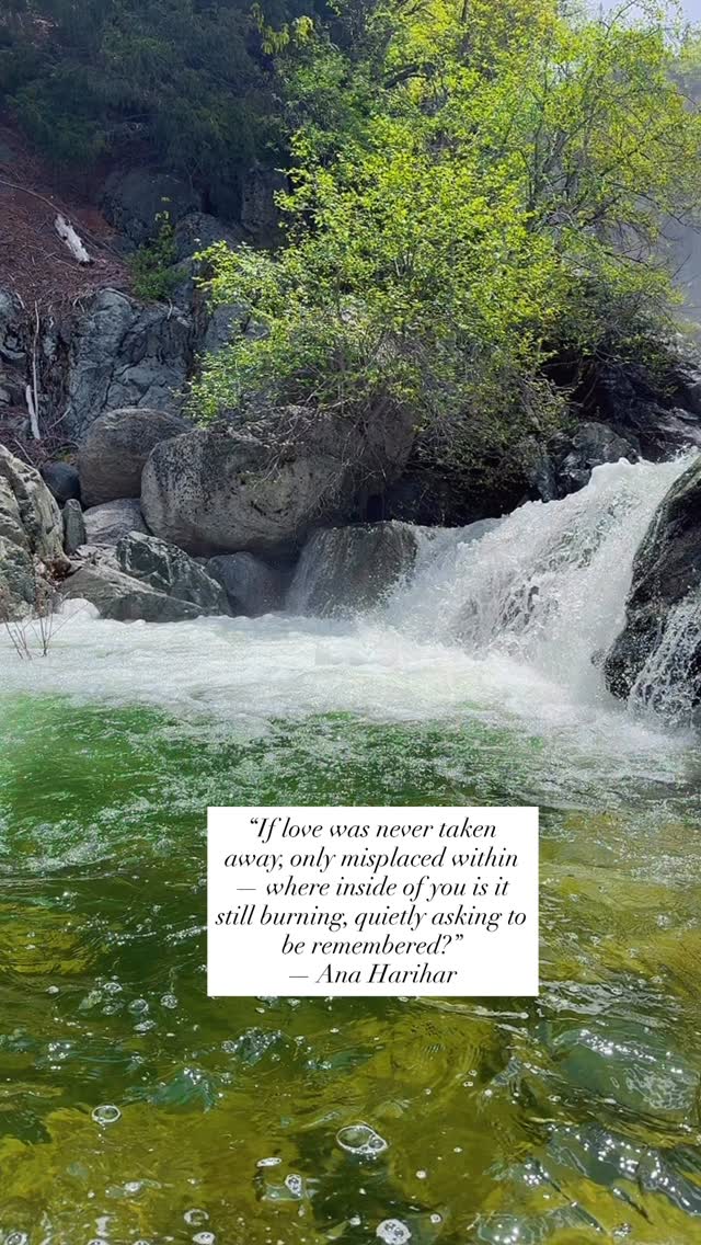 “If love was never taken away, only misplaced within — where inside of you is it still burning, quietly asking to be remembered?”
— Ana Harihar. #selflove #life #mindfullness