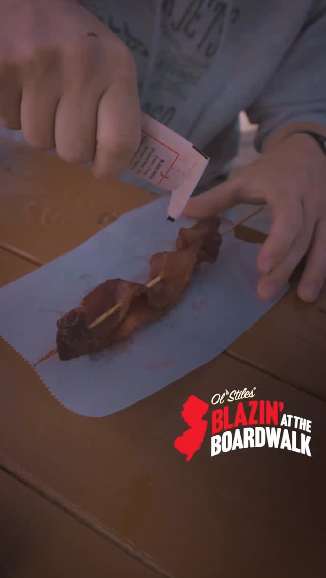 Hanging in Asbury Park for Sunday brunch! We had a fellow boardwalk friend try some Ol’ Stiles Blazin Honey on his bacon from @buttermeepancakes and he loved it! He said the honey packs a punch like @asburypark.nj ‘s own @dannydevito9 . Blazin Honey is on sale all month long on Amazon for 40% Off! It’s our lowest price ever, we guarantee you won’t be disappointed by NJ’s tastiest, local hot honey 🍯 🌶️ #olstiles #honey #myblazinhoney #smallbusiness #hothoney #spicyfood #brunch #nj #jerseyshore #newjersey #njboardwalk #asburypark #greetingsfromasburypark #gardenstate