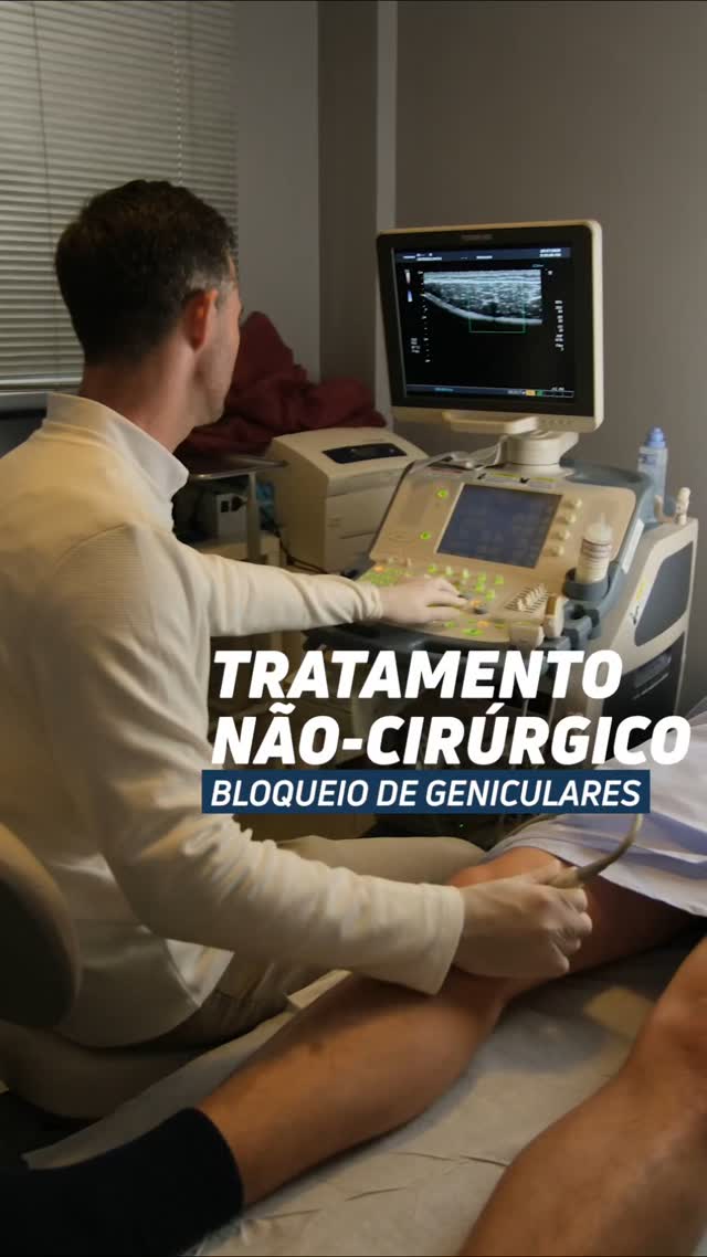 Dores e desconfortos no joelho?
Se indicado, o bloqueio de geniculares pode ajudar nestas condições.
É um procedimento simples e seguro, feito com auxílio de ultrassom, que atua diretamente nos nervos responsáveis pela dor.
O paciente sai caminhando no mesmo dia, sem necessidade de internação.