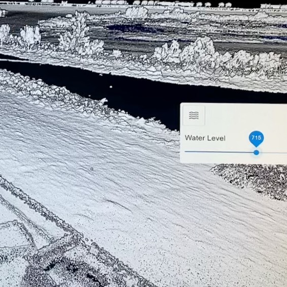 Watch your property flood. #yxh #medhat #alberta #aerialdata #lidar #benchmarkgeo #rockrobotic
