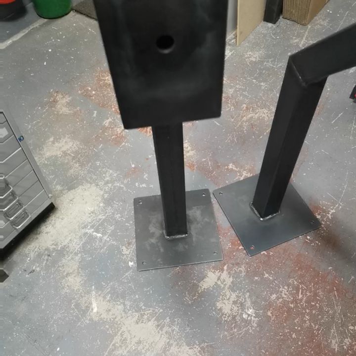 Custom 75mm x 960mm (H) Intercom Posts ready for spraying