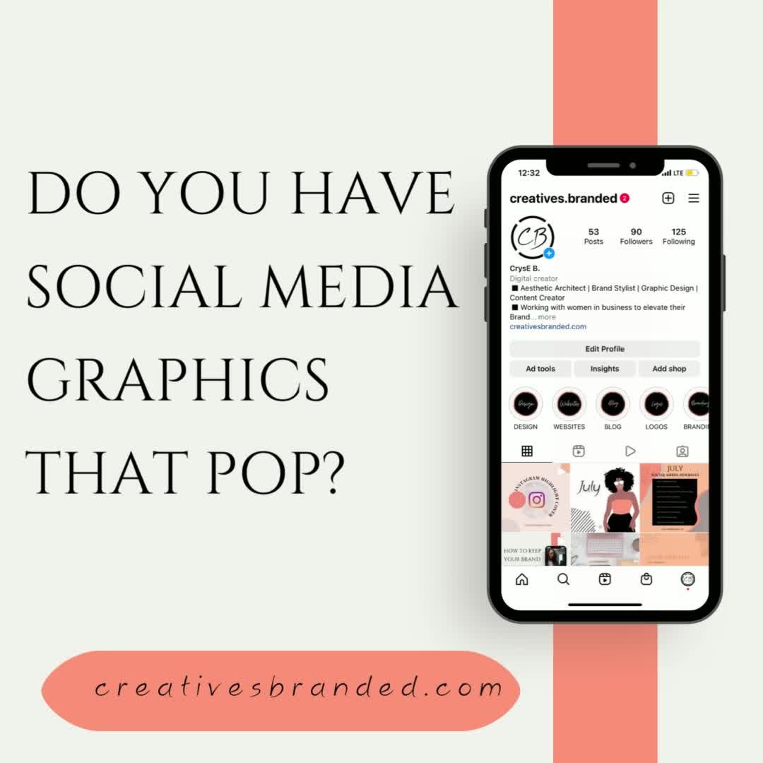 After your bio, Your social media content is the first thing people see when they view your profile. Visual consistency and appeal is important in your branding. Do you have social media graphics that showcases your business’ online visibility?
At Creatives Branded we create the customized graphics to that include:
☑️Publishing post
☑️Highlight covers
☑️Stories
☑️Reels
Position yourself as the expert with your target audience and attract the right clients with eye catching graphics.
#brandstylist
#design
#graphicdesign
#logo
#website
#webdesign
#aestheticarchetict
#contentcreator
#blackcreatives
#creative
#creativesbranded
#creativepreneur
#blackownedbusiness
#boss
#girlboss
#womeninbusiness
#womanpreneur
#cryseb
