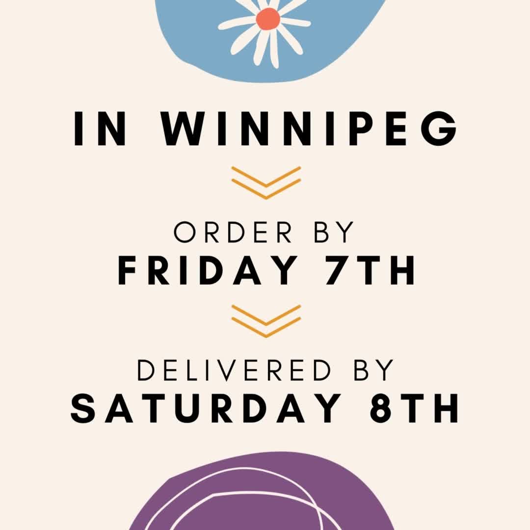 WE HAVE BUNDLES! Perfect if looking for a last-minute Mother's Day Gift :) Order online up until Friday May 7th, and it'll be delivered by Saturday May 8th within Winnipeg City limits! 🌸