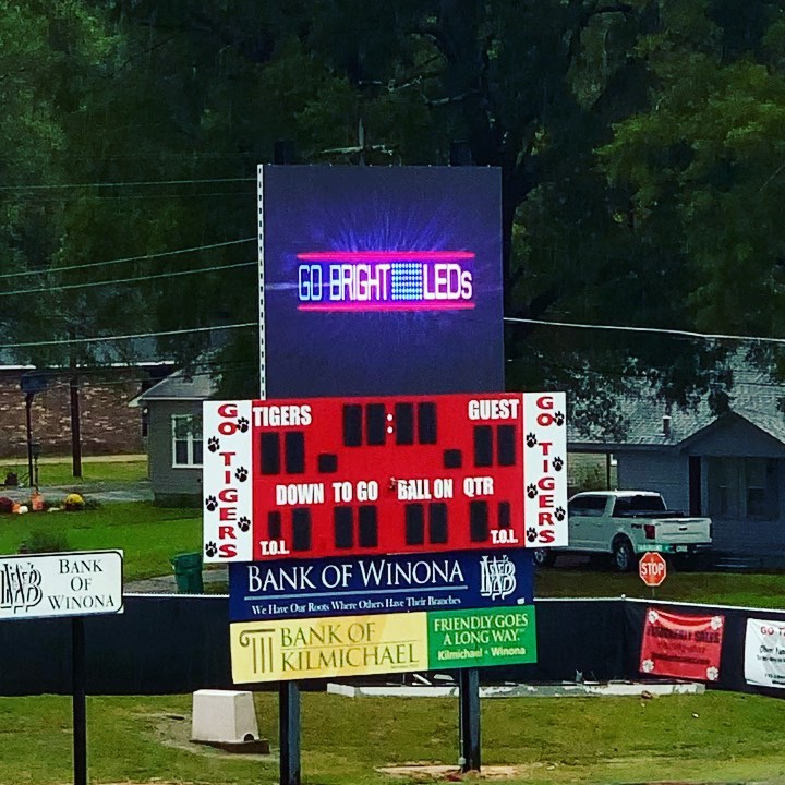 Winona High School just made a BIG addition to their football field! @gobrightleds can work with any budget or booster group to help your school!