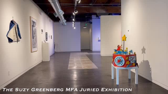 Here’s a walkthrough of the Suzy Greenberg MFA Juried Exhibition, you can catch it in person through August 24th. But if you can’t here’s a glimpse of the glory. Featuring Work by Malini Basu, Elizabeth Blackwell, Aja Bond, Anissa Cavazos-Rodriguez, Matthew Clara, Graciela DeAnda, Isabela Escalona, Devin Gallucci, Ranran Hu, Camila Leiva, Nelson Liu, Whalen Polikoff, nouf saleh, Angela St. Vrain, Hayden Teachout, and Mai Tran.
This exhibition marks the second year that SooVAC showcases MFA graduates from both the Minneapolis College of Art and Design and the University of Minnesota. It honors SooVAC’s founder, Suzy Greenberg, for her vision and commitment to supporting emerging artists. Given the limited opportunities for these artists to showcase their work, we are excited to highlight their talents as they embark on their professional careers in the arts. The exhibition was juried by Trina Fernandez and Prerna.