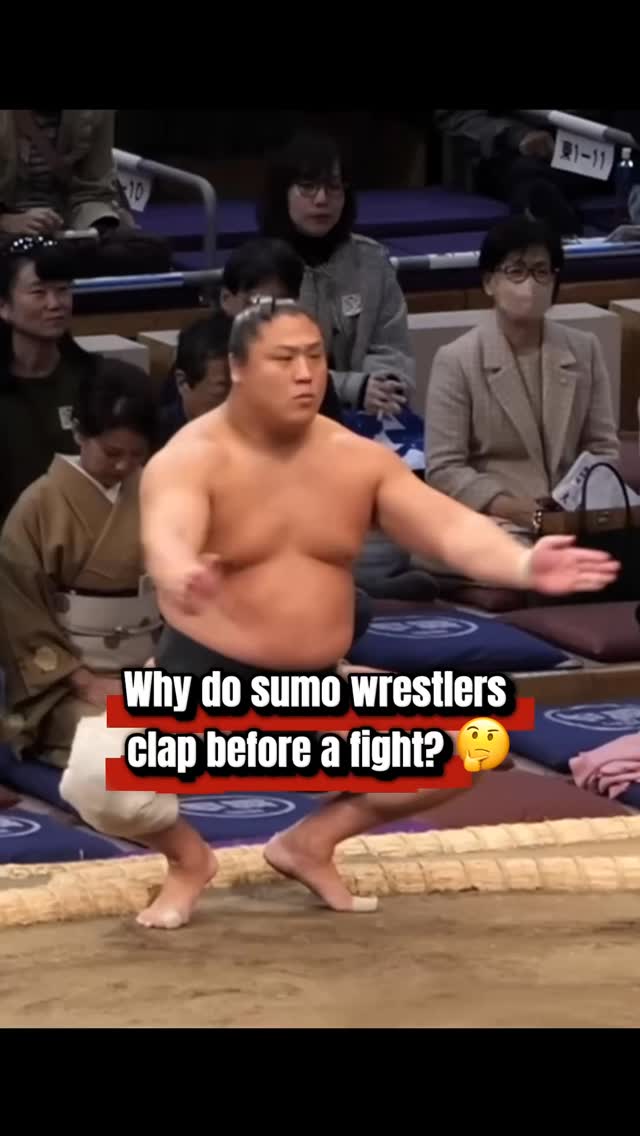 Why do sumo wrestlers clap before a match? 👏
This centuries-old ritual, called chirichozu, is more than just a dramatic gesture.
The clap is rooted in Shinto tradition — it calls the gods, purifies the ring, and shows respect to the opponent by proving the wrestler carries no weapons.
If you’re planning to visit Japan and watch sumo live, keep an eye out for this moment before every bout.
Once you know its meaning, you’ll never see it the same way again.
Did you notice this the last time you watched sumo? Let me know in the comments.