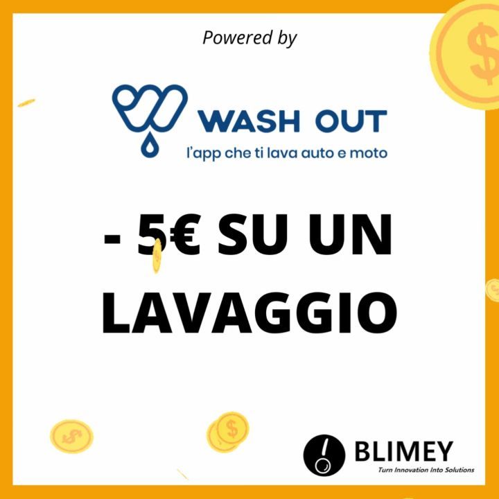 Chiama washout, fai lavare l'auto direttamente in strada e paga tramite App! Comodo no? Con Blimey hai anche uno sconto di 5€! 😎✌🏻 #besmart #beblimer #lavaggio #auto #moto #risparmio #sconto #offerta