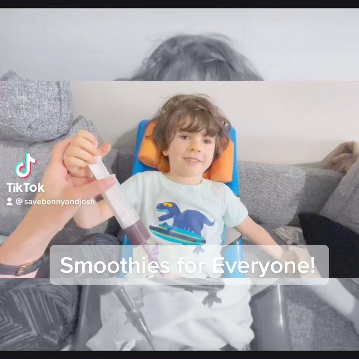 Benny inspired smoothies…. Filled with nutrient dense goodies, loved by everyone. #savebennyandjosh #curecanavanfund #curecanavandisease #specialneedsmom #specialneeds #gtube #blendedmeals