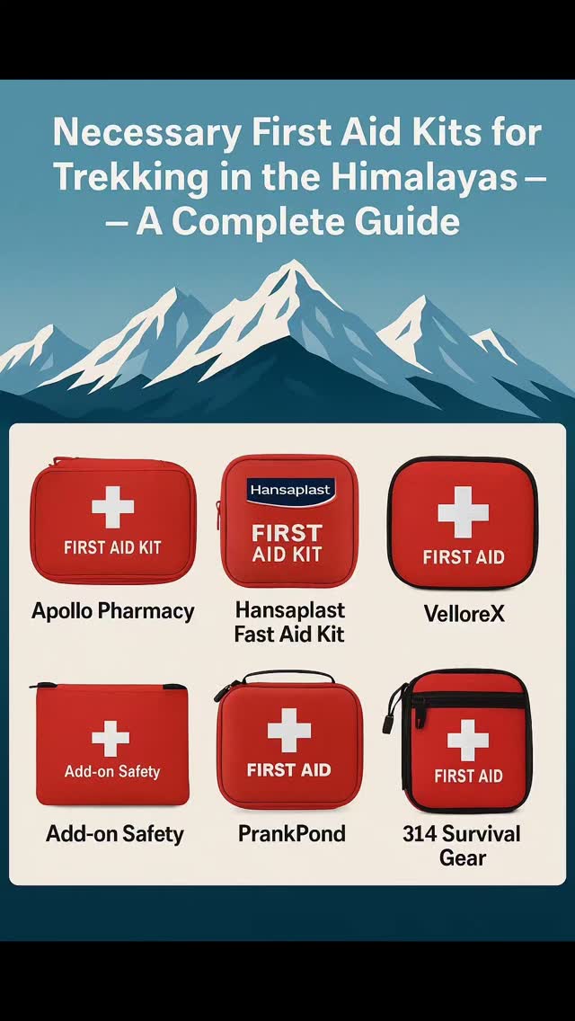 🩺🏔 Your Safety, Your Priority in the Himalayas!
Trekking in the mountains is thrilling — but safety comes first.
Pack the Essential First Aid Kit and be prepared for every twist and turn on the trail.
✅ Bandages & Gauze
✅ Antiseptic & Pain Relievers
✅ Altitude Sickness Tablets
✅ Thermal Blanket & More!
🚶♂️ Adventure is calling… Answer prepared!
Click on link below for more info
www.trexpert.co.in
📌 Stay safe, trek smart, explore more!
#TrekkingFirstAid #HimalayanTrekking #TrekkingSafety #AdventureReady #FirstAidKitForTrekking #TrekkingTips #TrekSafe #MountainSafety #Trexpert #HikingLife #TrekkingGear #TrekkingEssentials #ExploreResponsibly #HikingFirstAid #adventureawaits❤️
