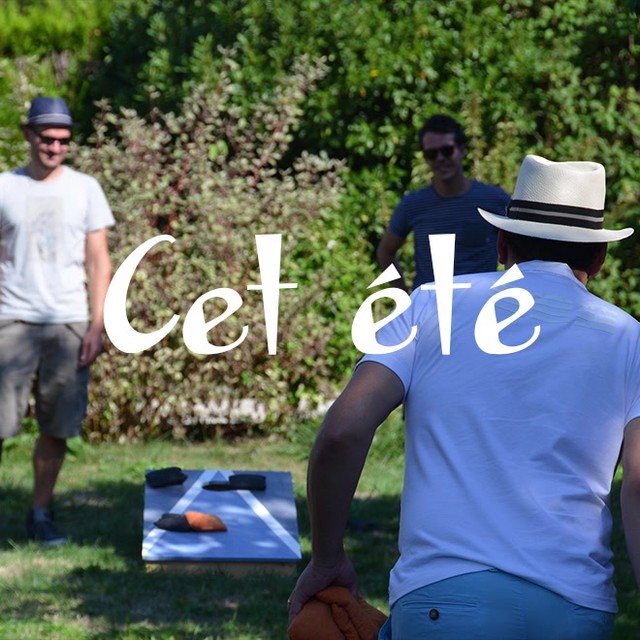 Cet été, jouez au #cornhole ! Disponible sur www.cornhole.fr