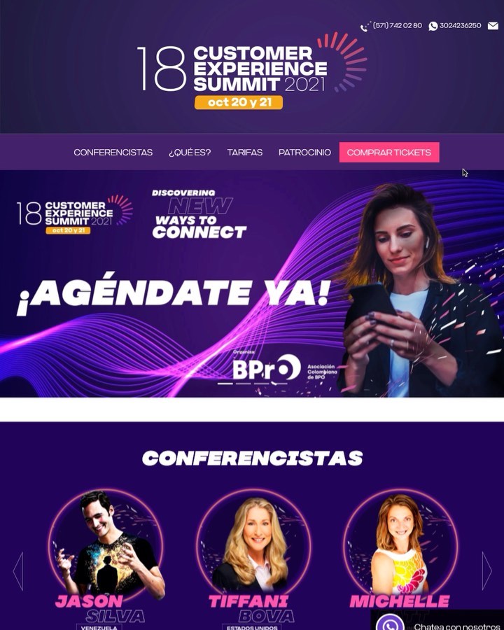 Hoy @bpro_col se viste con lo mejor del #cxsummit2021. Un gran evento que sin duda cree en el diseño. Nos sentimos felices de llevar tantos años a su lado con el diseño de sus activos digitales. ¡No se lo pierdan!💜 #webdesign #graphicdesign #bpro #bprocolombia