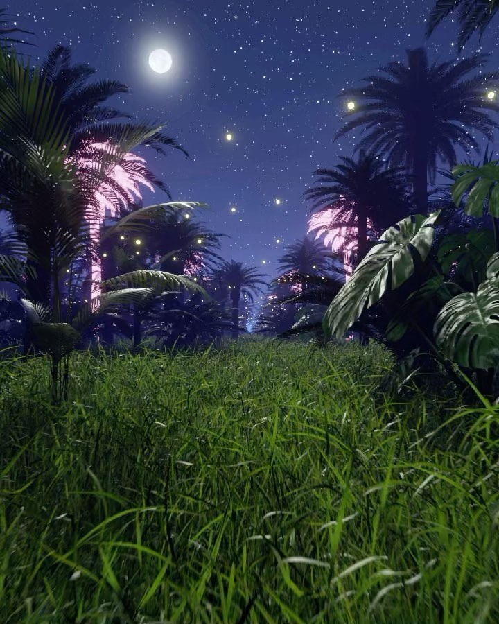 An animation that I created. 🌛🪐🌴Love this beat ’Blunt Disco’ to it by @lingheimapproved ✨