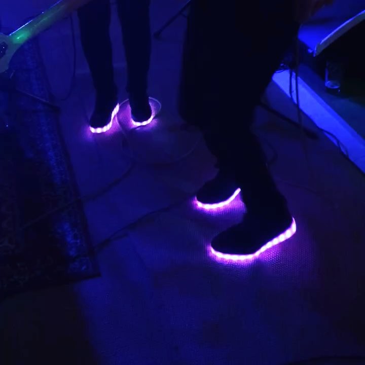 I think it's safe to say Dave likes our new shoes! But do you? #ledshoes