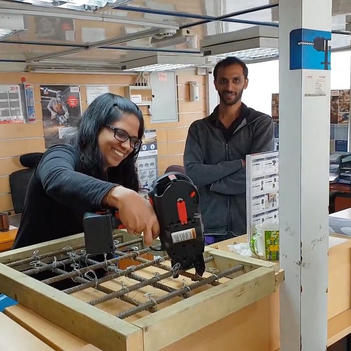 And that’s how easy it is to tie rebar together