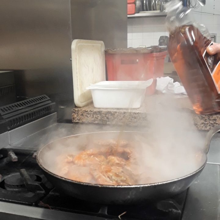 Gambas flambées au rhum 🔥