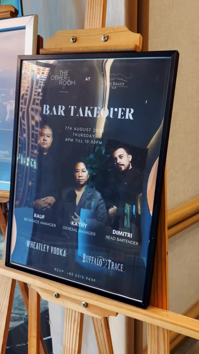 Last week, The Braid Bar at SICC was buzzing as the talented team from The Other Room took over for an unforgettable night behind the bar. Guests enjoyed a stellar lineup of cocktails crafted with Wheatley Vodka and Buffalo Trace Bourbon, each one bringing bold flavours and impeccable balance. Big thanks to everyone who joined us for a night of great drinks, good vibes, and masterful mixology — until the next one! 🥂✨ #buffalotrace #guestshift #perfectlyuntamed #wheatleyvodka #drinkwithdyspatchr #theotherroomsg #thebraidbar