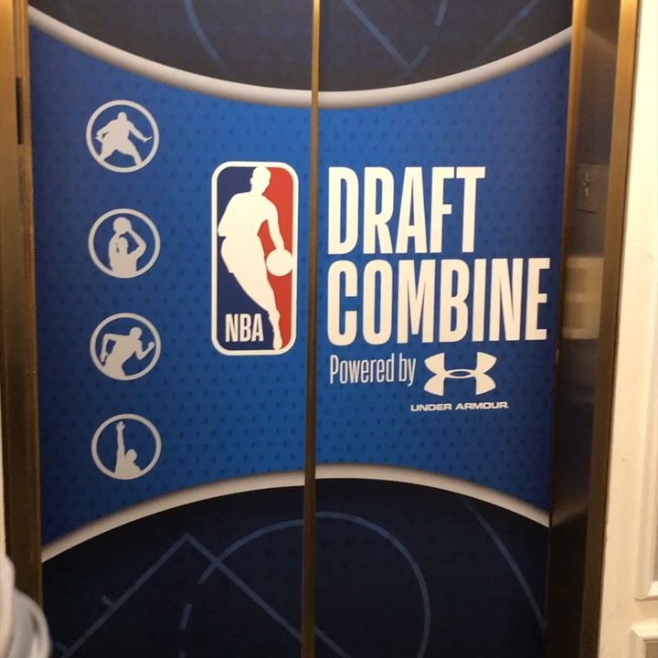 The NBA Draft Combine is an event sort of like these elevators... Get in and go up!
#nbaelitecamp @ #testlikeapro