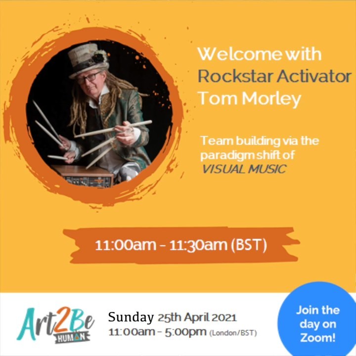 We can't wait to kick off our Art2BeHuman Day 2021 on Sunday, 25th April with ROCKSTAR ACTIVATOR, Tom Morley.
A man of many hats. Scritti Politti founder and drummer. Keynote Speaker. Social Activist. Tom generates the most extraordinary energy and good will in groups from five to five hundred.
Tom has been supporting our onsite events since our first Art2BeHuman Day in 2018.
We've challenged him to get everyone out of their seats and moving at home in 2021, will he succeed?
Join us to find out!
REGISTRATION LINK ON BIO
You can check more on Tom here
@_tommorley_