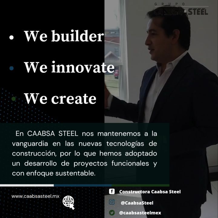 Caabsa Steel se encarga de superar tus expectativas mediante un trabajo profesional y eficiente.
¡No dudes en contactarnos!
Visita nuestras redes y página web
www.caabsasteel.mx 👷🏻♀️👷🏻♂️