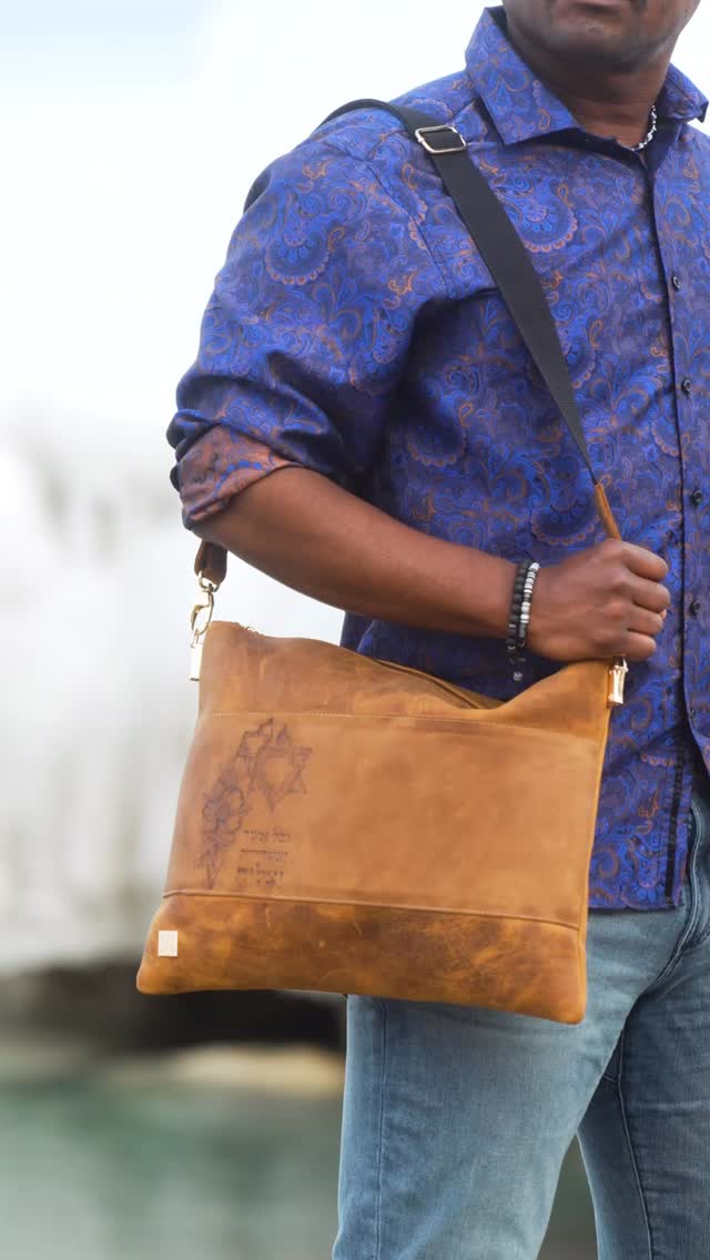 One of our best sellers is traveling on the other side of the world where it’s not as hot as here.
Take your tallit and tefillin everywhere.