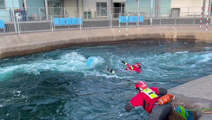 Day 3 of new srt course tethered rescue