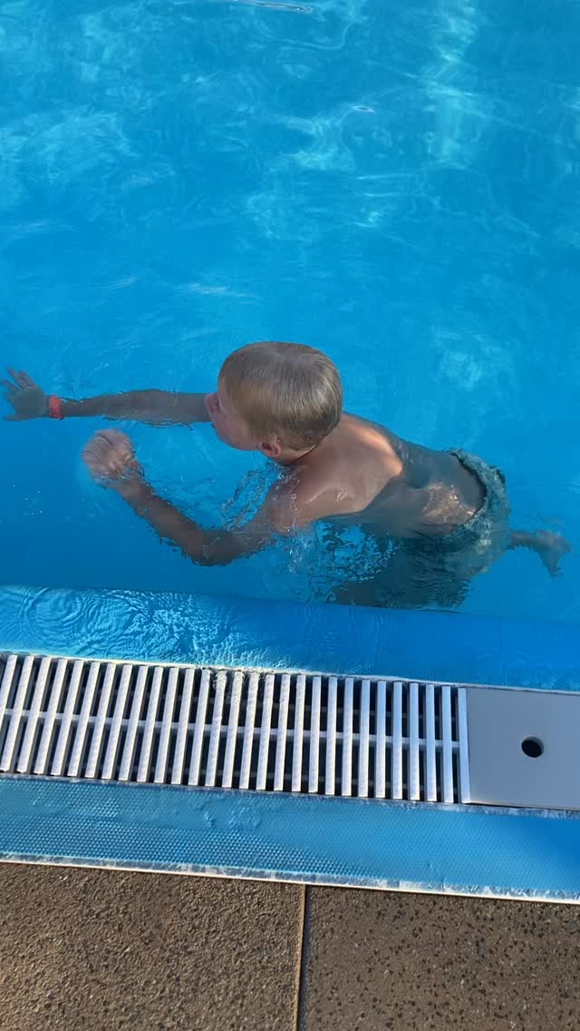 Look who is swimming now !!!!