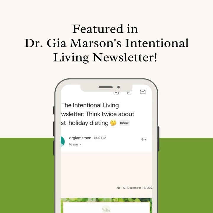 I’m so honored to close this year out being featured in my esteemed colleague’s @drgiamarson newsletter!! I’m so appreciative of the spotlight and if anyone is in need of a guide that tackles binge eating, her book is a fantastic resource!! ❤️❤️❤️