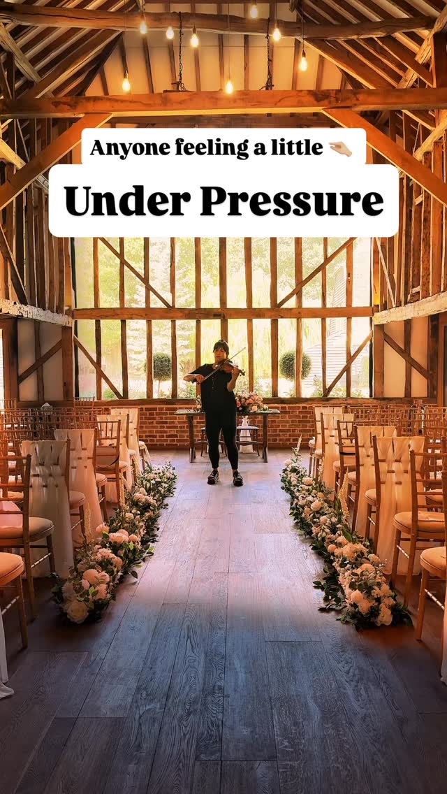 Under Pressure!
“Can we give ourselves one more chance?”
The words to this song always throw me. I love performing this. It’s so fun 🤩
@blake_hall_weddings 🥰🥰
#weddingviolinist #essexviolinist #essexweddings #weddingmusic #underpressure #blakehallweddings