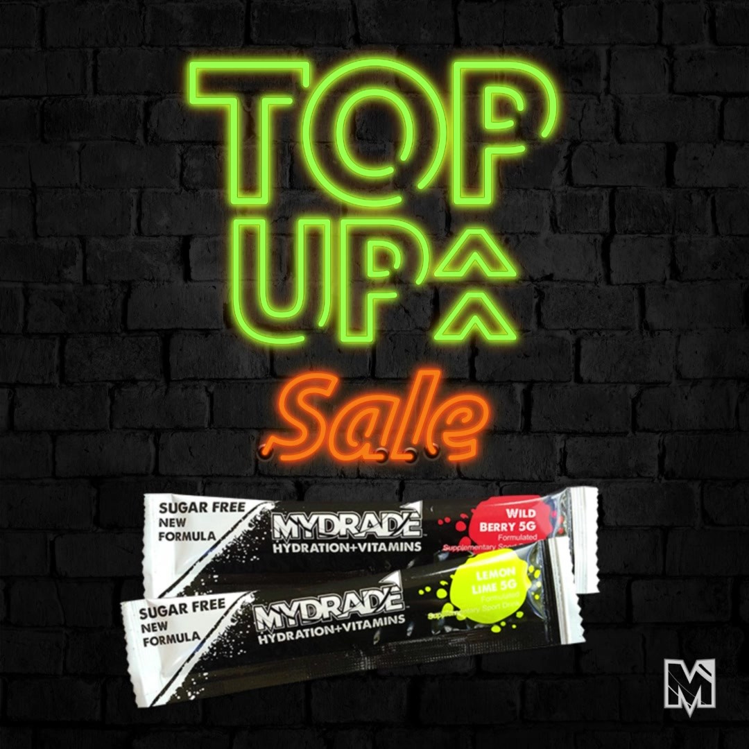 IT'S HIT... Top Up Sale
Buy two packs of Mydrade and get a third FREE!! with code TOPMEUP
Top up your stock levels this winter and stay hydrated!
#mydrade #Aussiemadehydration #hydration+vitamins #hydration #keephydrated #hydrationandvitamins #vitamins #bestdrink #fresh #focus #wildberry #lemonlime #mydradewildberry #mydradelemonlime