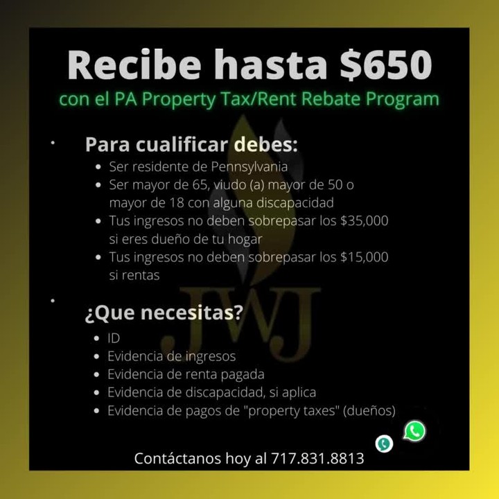 Tienes hasta el 30 de junio para aplicar, comunicate hoy.
717.831.8813