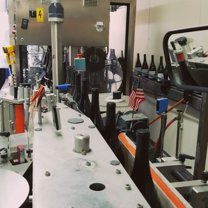 Bottling time!! #blueoasiswines #bottlingwine #bottlingday #winebottling